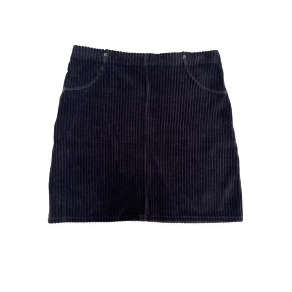 Hue Black Corduroy Mini Skirt - Picture 1 of 5
